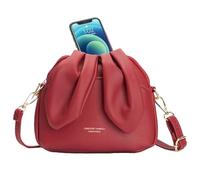 Generico Bolso para orejas de conejo - Linda forma de orejas de conejo | Bolsas de hombro de PU con cremallera | bolsos de mujer con orejas de conejo