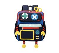 Genérico Bolso robot súper lindo para jardín de infantes de gran capacidad de tendencia infantil (Blue, 25 * 12 * 28)