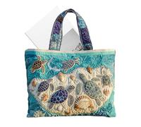 Genérico Bolso Tote Acolchado | Bolso Ligero Acolchado | Tote Ancha con Estampado de Tortuga,Regalo para Cumpleaños San Valentín Madre Esposa Hermanas Novia Familia Amigos Compañeros