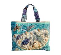 Genérico Bolso Tote Acolchado Para Mujer,Bolso de Viaje | de Abierta con Estampado de Tortuga | Regalo para Cumpleaños San Valentín Madre Esposa Hermanas Novia Familia Amigos Compañeros