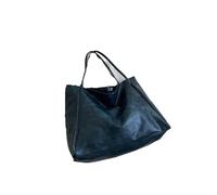 Genérico Bolso tote de piel suave gran capacidad for mujer, bolso mano hombro único for llevar bajo el brazo, ideal for ir a clase o al trabajo, diseño moderno(Blue)