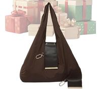 Generico Bolso Tote De Trabajo - Organizador Con Llavero Y Cartera | Bolsas Tote De Trabajo Para Mujer,Para Playa Cumpleaños Viaje Gimnasio Compras Y Navidad, café, riferimento alla descrizione