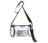 Generico Bolso transparente - Bòrsa t?asparente para eventos estadio | ?sa Messenger homologada S?, Bor?a Tote Cilíndrica À Vista de PVC Trâsparente 30 cm, Monedero Pèr Teléfono, Pe? Ev?ent