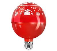 Genérico Bombilla LED que cambia de color con símbolos para decoraciones festivas del hogar y estados de ánimo navideños Lámpara LED de bendición
