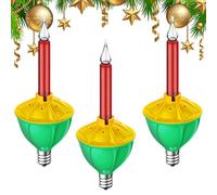 Genérico Bombillas LED de burbujas navideñas: bombillas fluidas decorativas de estilo vintage para exteriores, alto brillo, ambiente festivo para patio, jardín y decoraciones colgantes