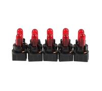 Genérico Bombillas LED T5-10PCS Luces De Grupo De Indicadores De Tablero De Vidrio De Cuarzo Indicadores De Panel De Instrumentos De 12V | Accesorios Universales De Repuesto Para Interiores | De