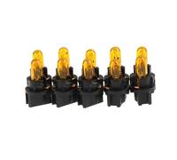 Genérico Bombillas LED T5-10PCS Luces De Grupo De Indicadores De Tablero De Vidrio De Cuarzo Indicadores De Panel De Instrumentos De 12V | Accesorios Universales De Repuesto Para Interiores | De