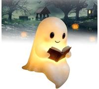 Genérico Bonita lámpara de lectura fantasma, luz nocturna fantasma de Halloween, lámpara de noche LED 3D para fiestas, salas de estar, dormitorios, estudios y decoración de chimeneas.
