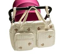Genérico Bonito Bolso De Pañales | Compartimento Con Diseño De Oso De Caricatura Para Pañales - Bolsa De Para Padres,Para Viaje Hogar Compras Desplazamiento Trabajo Hospital Uso Diario
