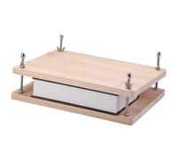 Generico Book Binding Press, Wooden Book Binding Kit - Manual Bookbinding Supplies for Students, Teachers, and Handicraft Enthusiasts, Ideal for Crafting Custom Books and Journals