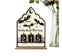 Genérico Book Counter - Reading Goal Display Decor | Book Counter Sign,Suitable For B́ook Lovers And Families | Beautiful Design Helps You Easily Record Every B̀ook You Read.