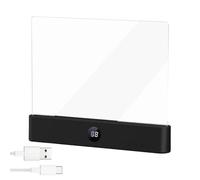Genérico Book Lamp - 3 Colors Rechargeable with Timer, LED Panel Book Lamp s with Eye Protection Filter, Portable Flat Page Illuminator, Ideal for Women Men Readers Home Travel Dorm