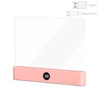 Genérico Book Lamp - 3 Colors Rechargeable with Timer, LED Panel Book Lamp s with Eye Protection Filter, Portable Flat Page Illuminator, Ideal for Women Men Readers Home Travel Dorm