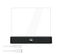 Genérico Book Light - 18.5x2.4x15.3cm Clear Dimmable Rechargeable, Flat Page Glow Reading Light Panel For Home Travel Dorm Camping Office Bedtime Night Bedroom