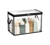 Genérico Book Organizer - Waterproof Large Capacity Moving Bags, Features Underbelly Load-Bearing Handles To Prevent Ripping, Built With Rigid Removable Base Liner For Flat Stackable Storage, Clear