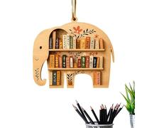 Genérico Book Ornaments for Tree | Cute Wooden Animal Home Decor, Animal Book Ornaments for Kids Adults Family Home Birthday Halloween Acción de Gracias Holiday New Year Party Eve Tree Family Kids