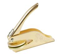 Genérico Book Stamp Embosser, Metal Library Embosser, Seal for Books, Business Cards, Paper, 3.94 Inches Hand-Held Embossing Stamp for Journals, Personalized Tool
