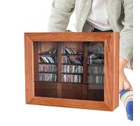 Genérico Bookshelf Stress Reliever, Fidget Miniature Ornament, Shaking Bookshelf with 200 Tiny Books, Unique Stress Bookcase Decor for Home Decor, 10.04x7.87x3.03 Inches