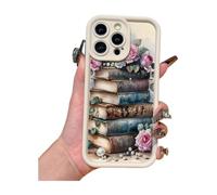 Genérico Bookshelf Style Phone Case for iPhone,Shockproof Protective Cover with Unique Book Spine Design,Non-Slip Grip,Matte Finish (for iPhone16ProMax,ED)