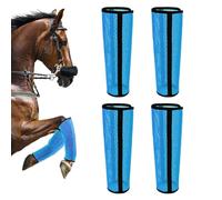 Genérico Boots for Horses, 4 Piece Breathable Adjustable Mesh Leg Wraps for Protection and Leg Care, Lightweight Equine Leggings for Pasture Training Racing Competition Trail Riding Outdoor Use