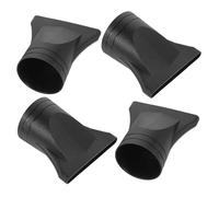 Genérico Boquillas Estrechas para Secador de Pelo 4 Piezas, Accesorio Concentrador Negro Compatible Secadores de 4-4.8 Cm, Mejora el Secado Rápido y Peinado Profesional en Cuidado Capilar