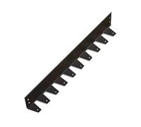 Genérico Borde de Acero Inoxidable 304 sin excavación - Kit de Metal Resistente de 40" for céspedes, Jardines y Bordes de bancales de mantillo(Black,100x5x10cm)