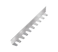 Genérico Borde de Acero Inoxidable 304 sin excavación - Kit de Metal Resistente de 40" for céspedes, Jardines y Bordes de bancales de mantillo(Silver,100x5x5cm)