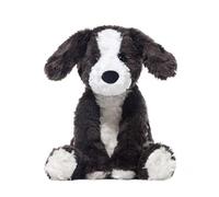 Genérico Border Collie Stuffed Animal - Black and White Dog Stuffed Animal, Realistic Puppy Border Collie Toy, Soft Huggable Puppy Plush Dog Play Toy For Kids, Children, Girls, Family