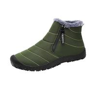 Genérico Bota Nieve Hombre, Botas Waterproof Hombre,Botas Nieve Gruesas Y CáLidas Moda OtoñO E Invierno para Hombre con Cremallera Y Zapatos AlgodóN para Exteriores Terciopelo