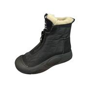 Genérico Bota Nieve Mujer,Botas De Nieve Retro VersáTiles Nuevas De OtoñO E Invierno Zapatos De Suela Blanda Con Terciopelo Grueso Y Zapatos Altos CáLidos Para Mujer