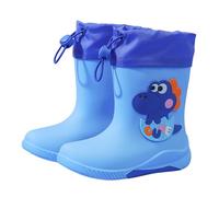 Genérico Botas Agua NiñA - Botas de lluvia para niñas zapatos para niños botines ligeros para bebés con fundas desmontables bonito diseño de dinosaurio y conejito para uso diario y días lluviosos