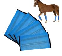 Genérico Botas Antimoscas para Caballos,4 Piezas de Malla Ajustable Envolvente - Mallas Antimoscas - para Pastoreo, Exterior, Carreras, Entrenamiento, Competición, Rutas A Caballo Y Cuidado Equino
