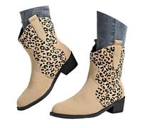 Genérico Botas Cortas de Cuero para Mujer, Botas Biker con Hebillas y Tacón Ancho, Moda Punk Plataforma Cómodas para Uso Cotidiano, Calzado de Moda Estilo Alternativo