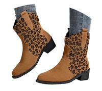 Genérico Botas Cortas de Cuero para Mujer, Botas Biker con Hebillas y Tacón Ancho, Moda Punk Plataforma Cómodas para Uso Cotidiano, Calzado de Moda Estilo Alternativo