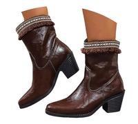 Genérico Botas Cortas de Cuero para Mujer, Botas Biker con Hebillas y Tacón Ancho, Moda Punk Plataforma Cómodas para Uso Cotidiano, Calzado de Moda Estilo Alternativo