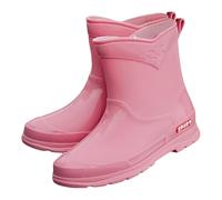 Genérico Botas Cortas De Lluvia De Moda Para Hombre Y Mujer, Botas Impermeables Para Trabajo Al Aire Libre Zapatos De Pesca Bota Robusta Bota De Poner Botas Antideslizante Boot, rosa, 40 EU