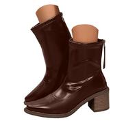 Genérico Botas Cortas Mujer, Botines Mujer de Camurça con Detalles Étnicos y Flecos Coloridos, Tacón Medio Confortable y Estilo Western, Calzado de Moda Ideal para Uso Diario, Otoño Invierno 2025