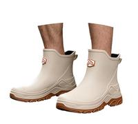 Genérico Botas De Agua Hombre Trabajo - Zapatos de lluvia Botines cortos estilo japonés Calzado exterior Zuecos cocina impermeable para hombre uso diario