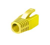 Genérico Botas de alivio de tensión CAT7 CAT6A, 2-200 Uds., cubiertas de enchufe de conector de Cable RJ45, red Ethernet de 8,5mm for CAT8(10pcs,Yellow)