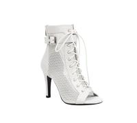 Genérico Botas de Baile Latino Mujer Zapatos Punta Abierta Botines de Baile con Tacón Alto Salsa y Bachata de Salon Sandalias Fiesta Tacon Fino Calzado de Danza Sandalia Elegantes Moda Ofertas 2025