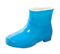 Generico Botas de lluvia para mujer acolchadas impermeables botas de agua de colores Botines de mujer con pelo jardinería zapatos al aire libre botas de lluvia mujer de trabajo antideslizantes Chelsea