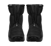 Genérico Botas De Nieve Chica Botas Boho Mujer Invierno Hebilla Elástica Más Botas De Nieve Casuales Redondas Zapatos De Mujer De Terciopelo con Punta Botas De Botas Mujer Abrigadas Botas (Black, 39)