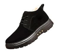 Genérico Botas De Nieve Hombre Cálido Antideslizante, Con Forro De Piel Impermeables Zapatos Calor Botas Montaña Suela Antideslizante Suave Resbalón Caliente Zapatos De Senderismo Adulto