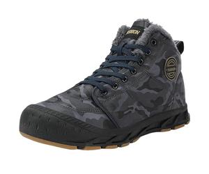 Genérico Botas de nieve térmicas antideslizantes de peluche grandes hombres alpinismo camping aventura al aire libre robustas invierno cálido