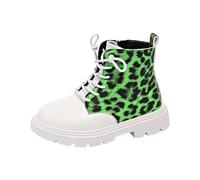 Genérico Botas Invierno NiñA,Zapatos Deportivos De Moda De OtoñO Para NiñAs Suela Gruesa Y Plana Antideslizantes FáCiles De Usar Parte Superior De Pu Botas CóModas