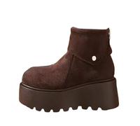 Genérico Botas Mujer Invierno Pelo Calzado Invierno Mujer Women's High Performance Warm Snow Boots Soft and Comfortable Can Adapt To The Cold and Harsh Botas Mujer de Invierno Botines (Brown, 35)