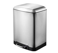 Genérico Bote De Basura Con Pedal, Bote De Basuras Con Escalón - Pisa La Cesta De Sobre El Cubo De Basura - Papelera De Capacidad, Papeleras De Cocina De Acero Inoxidable Con Tapa, Papelera De Fácil