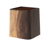 Genérico Bote de de escritorio retro - Mini cubo de de escritorio, cesto de Contenedor de residuos de grano de madera de imitación para baño, dormitorio, oficina, niños | Organizador de en