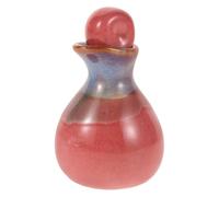 Genérico Botella de Aceite Esencial de Cerámica Rosa con Dispensador, Frasco Versátil para Aromaterapia en Hogares y Sauna, Diseño Elegante para Salón de Belleza