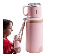 Generico Botella de agua aislada, botella de agua isotérmica, portable Sports Waters, Large Capacity Stainless Steel Tumblers, Double-Wall Vacuum Flask, Leak-Proof, 30oz, for Classroom Gym